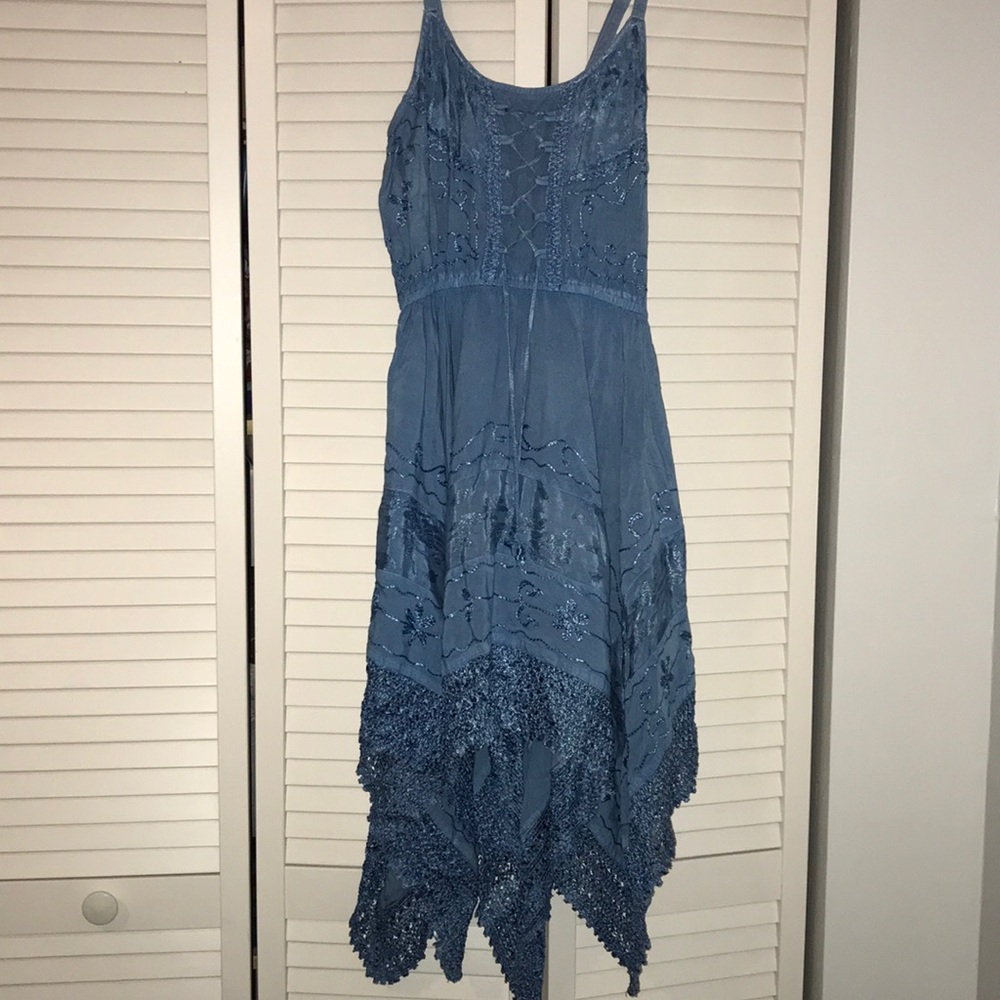 Bohemian asymmetrical free size dress NWT